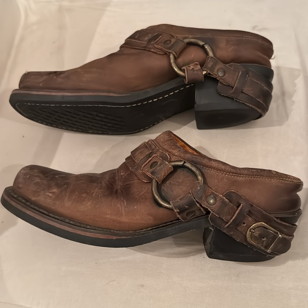 Vintage  90's Frye Mules - Picture 2 of 6